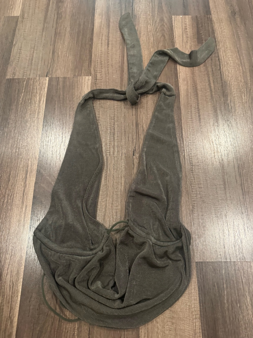 Olive Green Halter Top